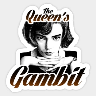 the queens gambit netflix series BethHarmon fan works graphic design by ironpalette Sticker